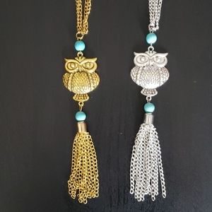 BOHO Owl Pendant Necklace